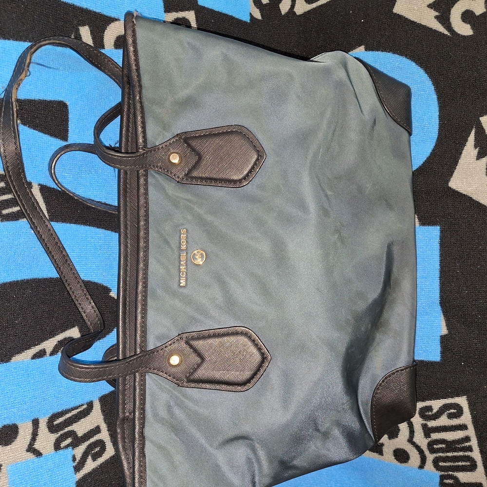 Michael Kors Gray and Black Shoulder Bag